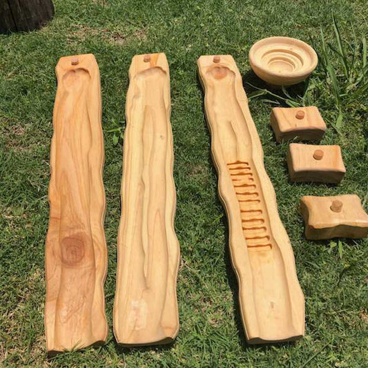 Wooden Water Ways Channeling Set