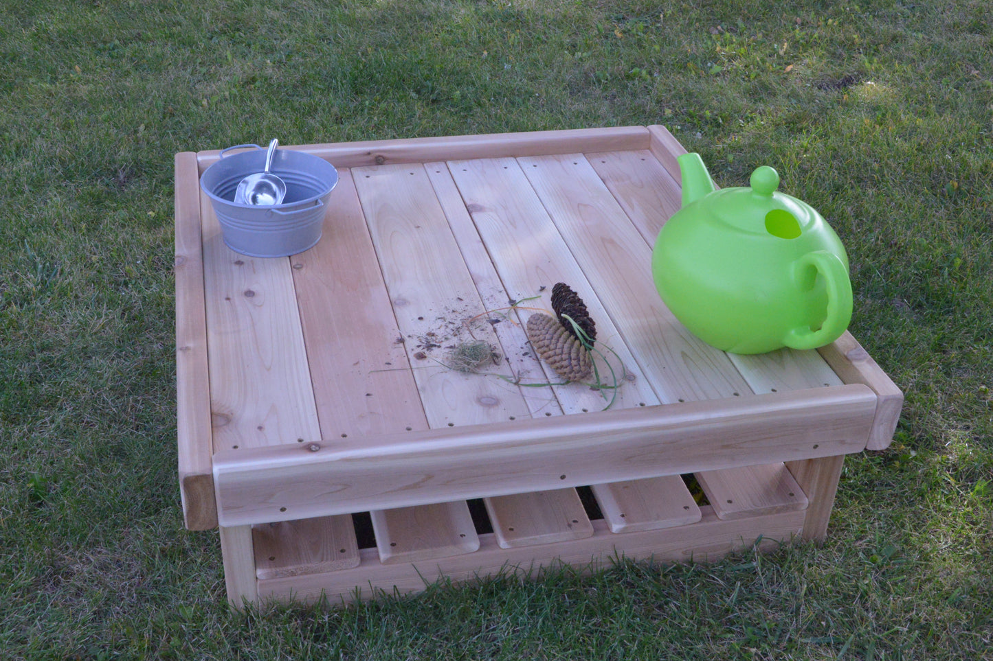 Outdoor Wooden Square Tray Table