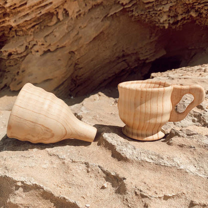 Wooden Funnel & Cup Set