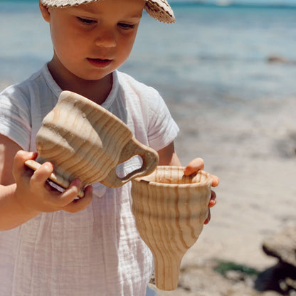 Wooden Funnel & Cup Set