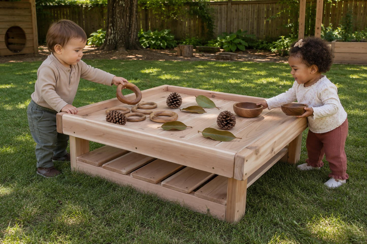 Outdoor Square Tray Table
