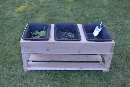 3 Bin Outdoor Sensory Table