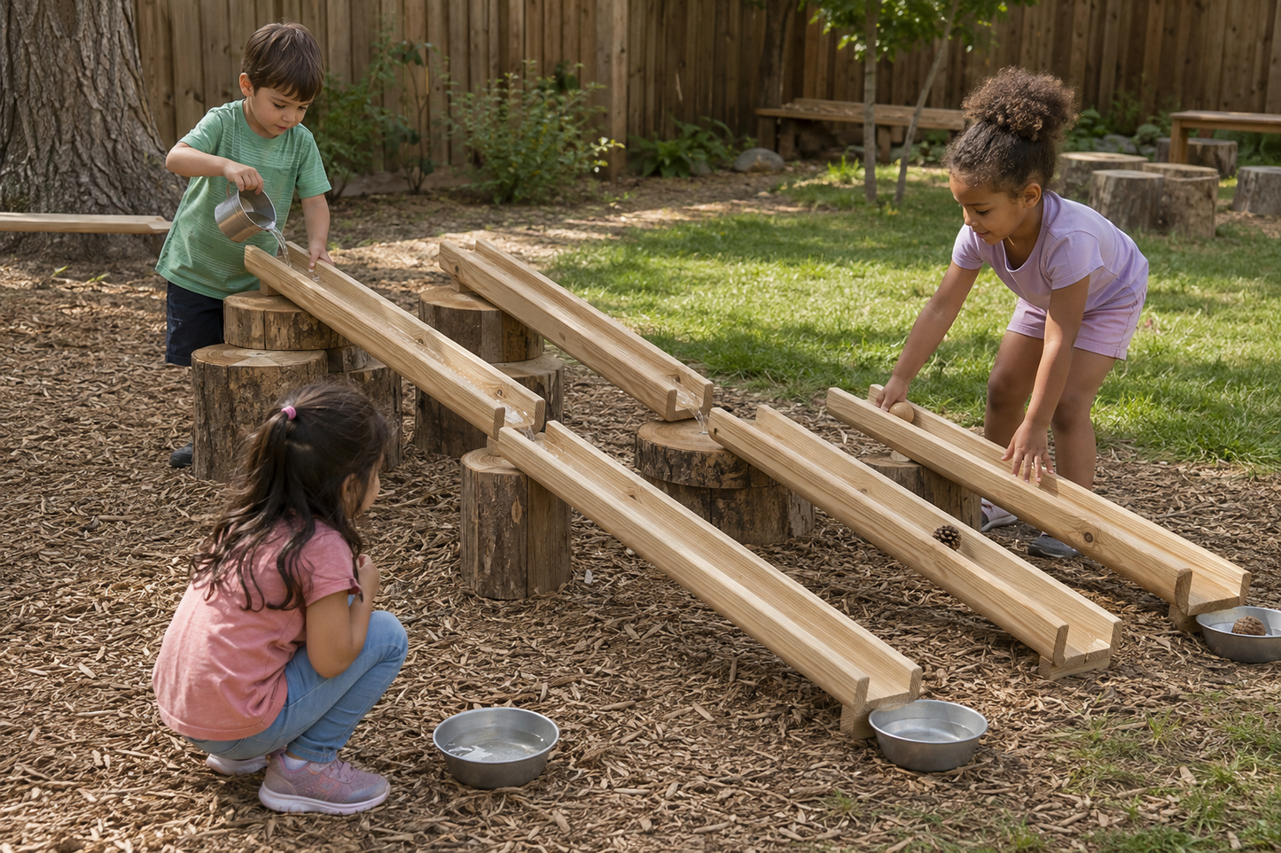 Outdoor Wooden Channels