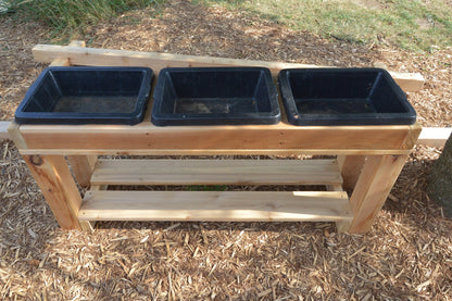 3 Bin Outdoor Sensory Table