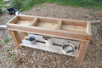 3 Bin Outdoor Sensory Table