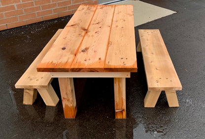Pre-School Project Table and Benches Set